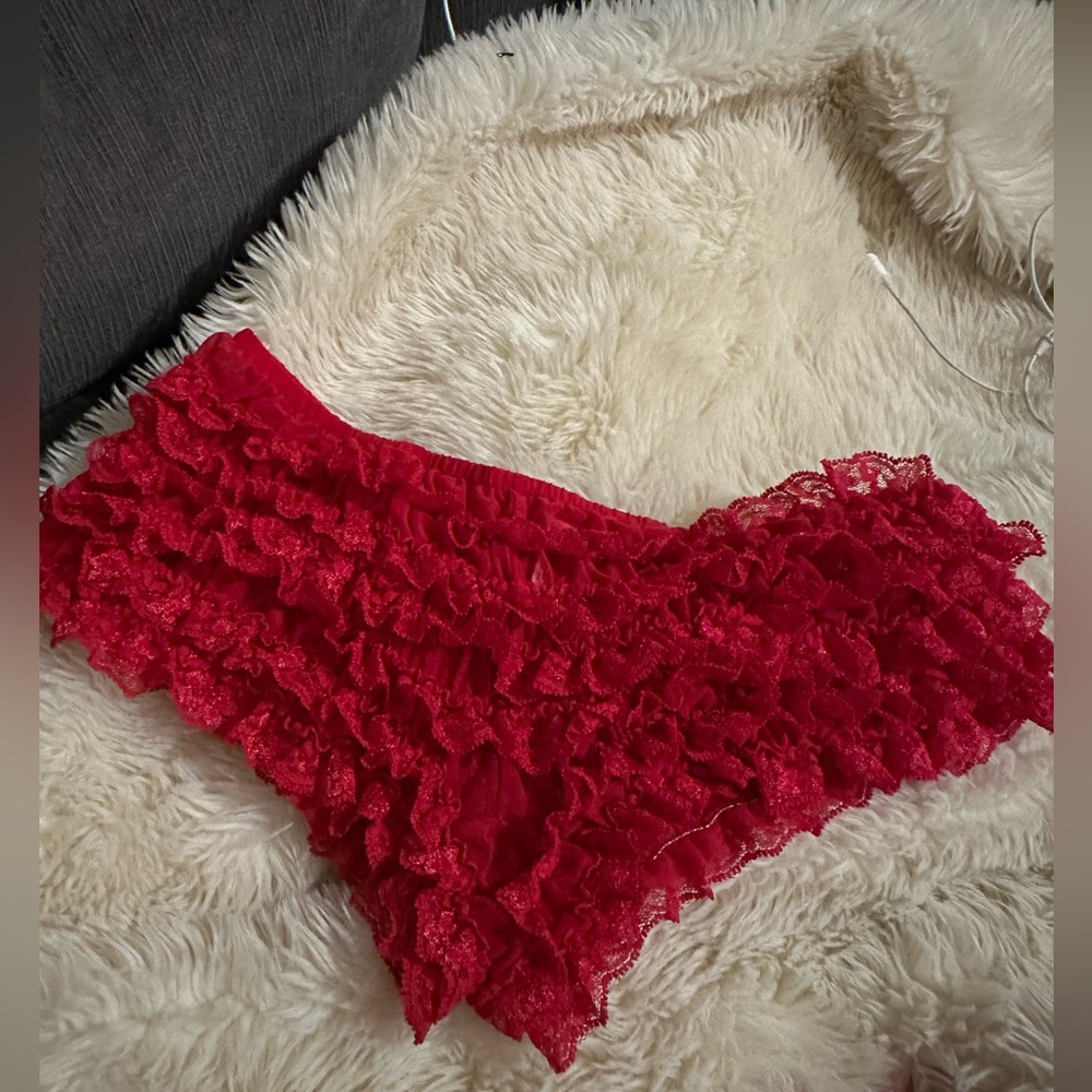 Fredericks of Hollywood red boy shorts